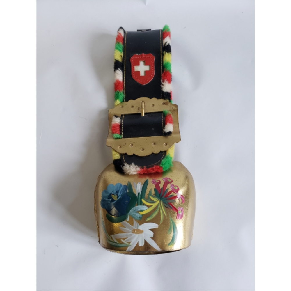 Brass Swiss Bell Handpainted